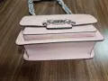 Оригинална чанта от естествена кожа Michael Kors Heather Large Shoulder Bag –Pink, снимка 5