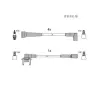 Кабели за свещи к-т за RENAULT R19/R21 1.7 № T311S, снимка 3