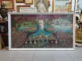ОГРОМЕН СОЦ.КОВЬОР С ПАУНИ УНИКАТ РАМКИРАН, снимка 1