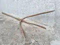 Старинна Автентична Дървена Трирога Вила За Сено. / 180 см. / НОМЕР 1507. , снимка 4