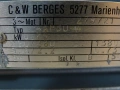 вариаторен мотор редуктор Berges RG100 Mechanical Variable Speed Drive 0.75kW, снимка 9