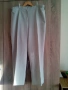 Дълъг дамски панталон   /бяло-сив/ - № 58, снимка 1