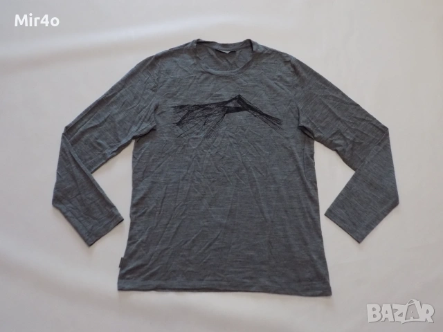 блуза icebreaker merino wool тениска фанела туризъм екип худи суичър елек планина мъжка оригинална M