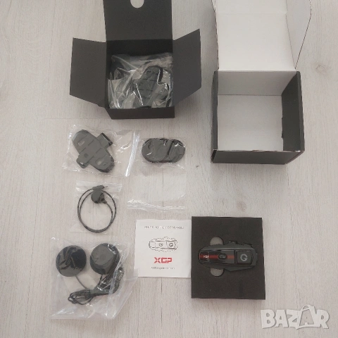 ЧИСТО НОВ Мото Интерком XGP / Bluetooth 5.2 Слушалка за Каска – Hi-Fi Звук, IP67