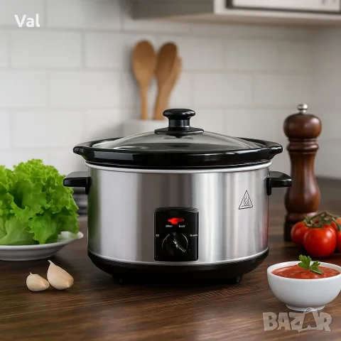 Slow Cooker тенджера Royalty Line SLC1012/SLC1013 – спестява време, съхранява вкуса, снимка 3 - Съдове за готвене - 55340505