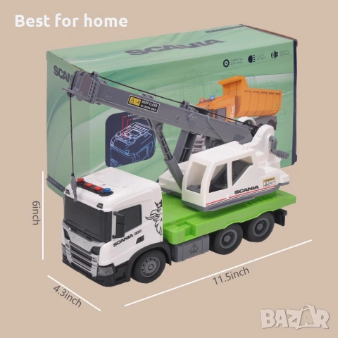 Официално лицензирана играчка за камион Scania с фрикционно задвижване, снимка 7 - Коли, камиони, мотори, писти - 54319355
