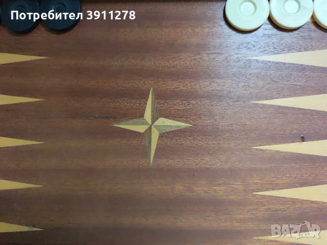 Ретро дървен шах и табла 2 в 1, снимка 6 - Шах и табла - 55575578