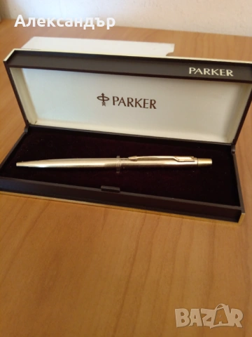 Позлатен химикал PARKER Made in USA, снимка 3 - Антикварни и старинни предмети - 54896896