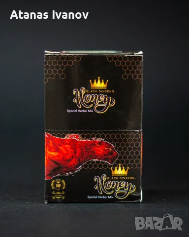 Black Ginseng Honey – Билков мед с черен женшен и епимедиум | 12 сашета, снимка 3 - Хранителни добавки - 55417467