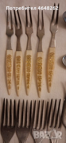 Лот соц прибори- П.Денев/Ротстрай/Нерж/Терна, снимка 7 - Прибори за хранене, готвене и сервиране - 54173603