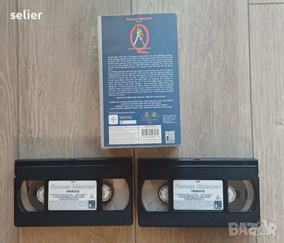 The Freddie Mercury Tribute Оригинална двойна видео касета VHS Издание 🇬🇧 UK 1992г Състояние :VG+ , снимка 2 - Аудио касети - 54948845
