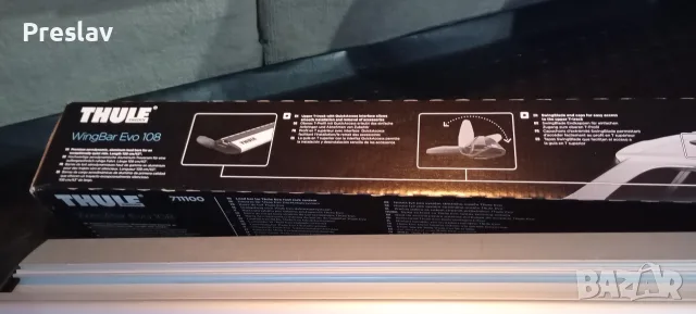 Напречни греди за багажник THULE WingBar Evo 108, снимка 3 - Части - 55347483