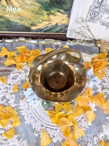 Месингова кошничка , снимка 4 - Декорация за дома - 54318686