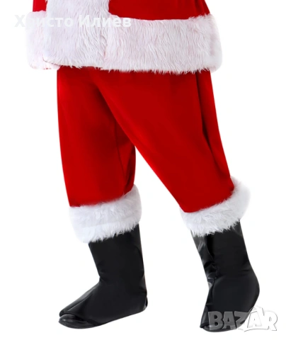 Костюм на Дядо Коледа Коледен кадифен костюм от 11 части xl, снимка 5 - Други - 54225407