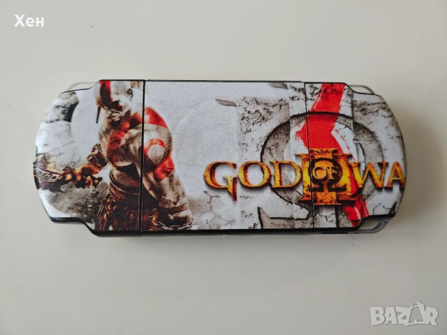 Sony PSP 3000 - Playstation Portable - качени много игри - ARK-4 God Of War Skin, снимка 3 - PlayStation конзоли - 54629743