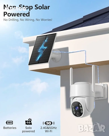 Охранителна камера wi-fi, снимка 2 - IP камери - 55200757