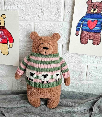 Ръчно Плетени мечета handmade , снимка 7 - Плюшени играчки - 54160967