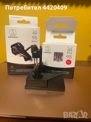 Audio technica AT-VM95SH/H + Headshell+ AT-VMN95ML резервна игла