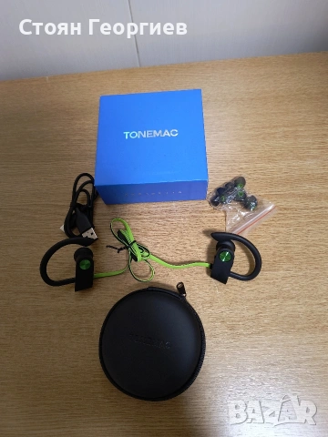 Bluetooth 5.3 слушалки TONEMAC U8, IPX7, 15 часа батерия,