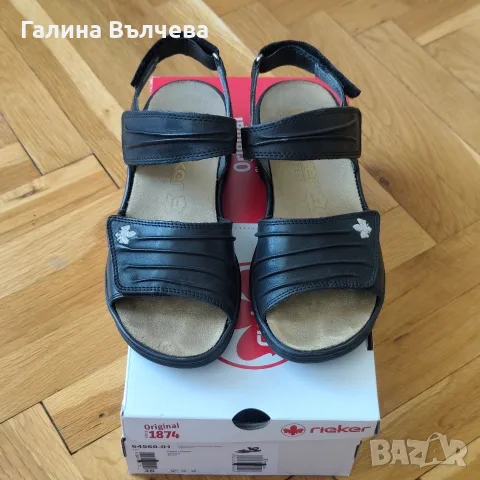 Дамски сандали Rieker от естествена кожа, размер 36, снимка 3 - Сандали - 55473396