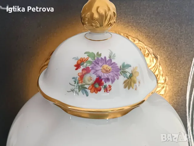 Голяма ваза с капак , снимка 9 - Антикварни и старинни предмети - 55435786