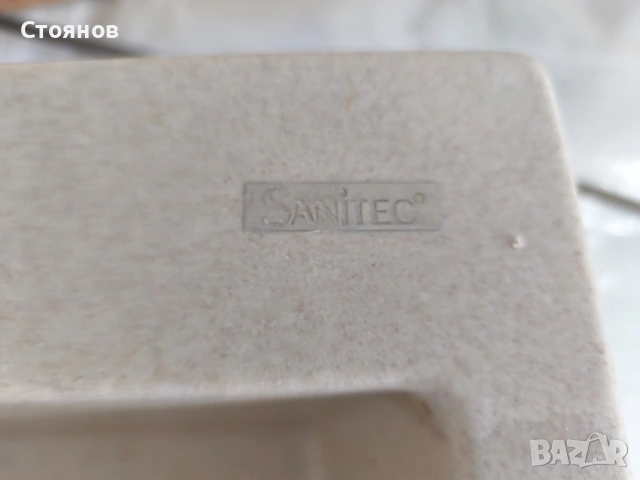 Мивка Sanitec със смесител Пирамис, снимка 3 - Мивки - 54679554