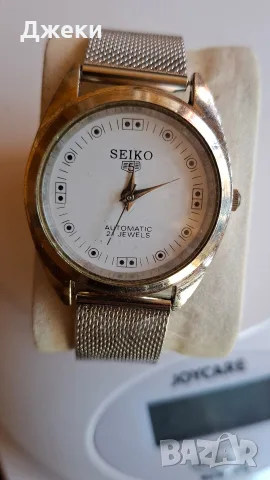 SEIKO-5/с нова веришка/38mm c батерия (Quartz), снимка 2 - Мъжки - 55441795