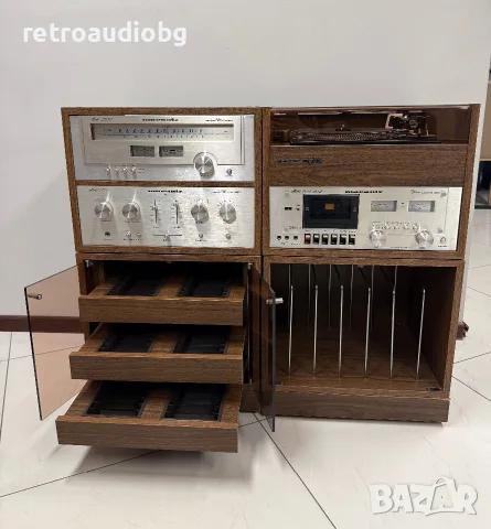 🔈ТОП колекционерски сет Marantz + грамофон Dual 1239A + аудио рак шкаф - профилактирани🔈, снимка 2 - Грамофони - 55353474
