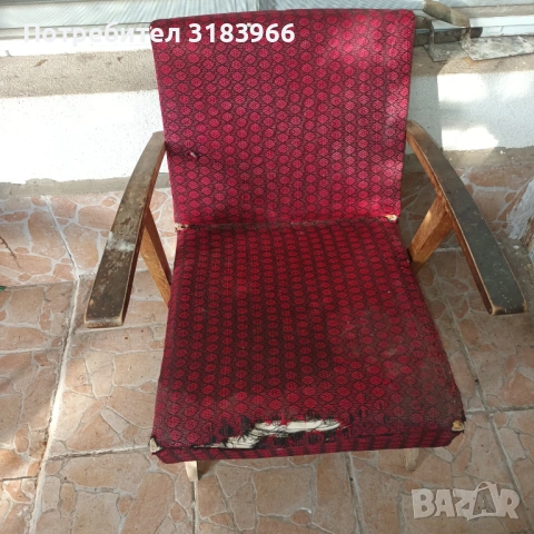стар ретро дървен фотьойл., снимка 5 - Други ценни предмети - 54414637