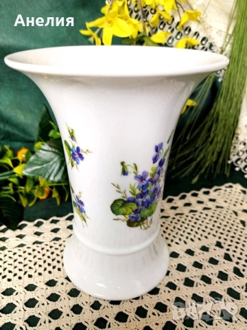 Heinrich ваза с виолетки , снимка 4 - Вази - 54152407