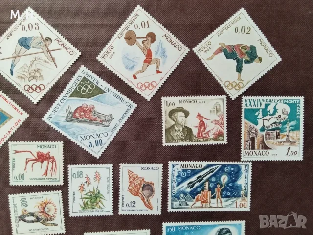 Пощенски марки Монако 1964, снимка 3 - Филателия - 55356715