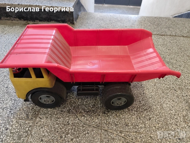 Стара играчка камион самосвал , снимка 4 - Колекции - 54132358