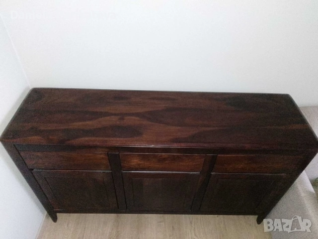 Бюфет Kare design Brooklyn Walnut от масив в тъмно кафяво, снимка 2 - Бюфети - 54070089