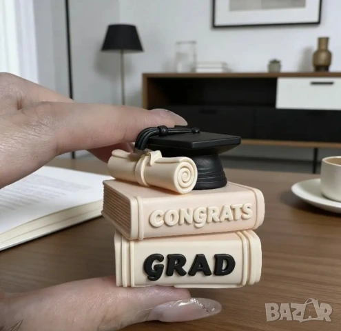 Молд абитуриенти книги и шапка , снимка 6 - Форми - 54343661