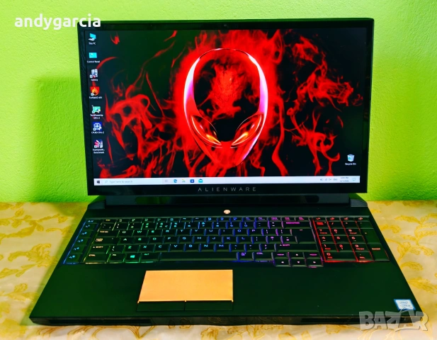 NVidia RTX 2080 8GB 190W/Core i9 - 9900K/16GB RAM/256GB SSD+1TB/17.3 144hz IPS/Dell Alienware AREA51, снимка 2 - Лаптопи за игри - 54741978