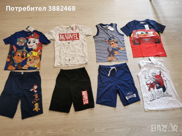 Нови летни екипи за момчета H&M C&A LC Waikiki 134/140  размер 