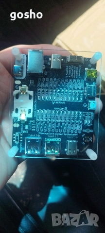 Мултифункционален USB тестер за кабели Treedix с LED, USB-C, Type-A, Type-B