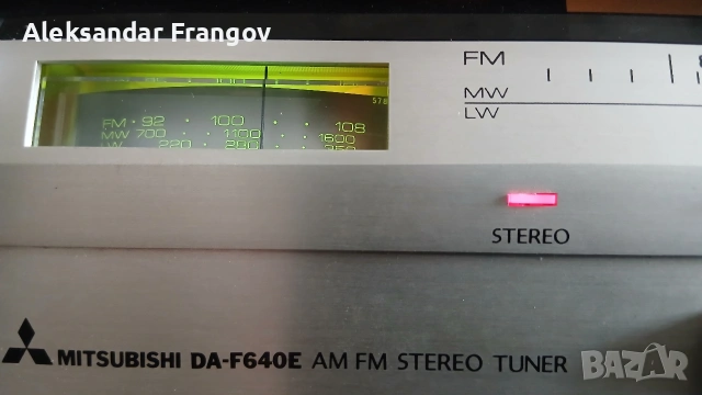 MITSUBISHI DA - F640E STEREO TUNERR Made in Japan , снимка 12 - Радиокасетофони, транзистори - 55207968
