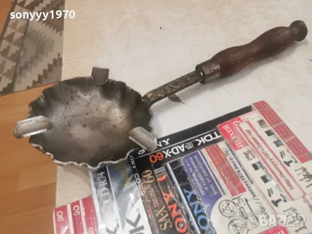 ПЕПЕЛНИК С ДРЪЖКА 36СМ 0908261635L4, снимка 5 - Антикварни и старинни предмети - 55605016
