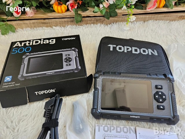 Чисто нова автодиагностика TOPDON ArtiDiag500 (OBD2 скенер за кола), снимка 2 - Друга електроника - 55188784