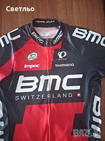 Джърси BMC Switzerland Shimano Вело екип тениска, снимка 7 - Спортни дрехи, екипи - 55338345