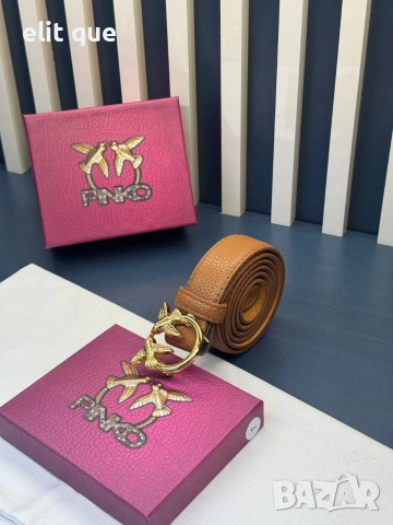 колан от естествена кожа в кутия pinko 3см