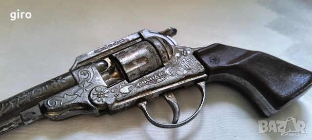 Стар метален пистолет с капси – Точно копие на Colt Peacemaker (Миротворец), снимка 14 - Колекции - 55174064