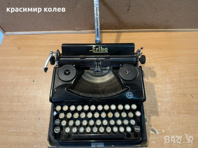 стара немска пишеща машина "NAUMANN ERIKA", снимка 8 - Антикварни и старинни предмети - 55018353