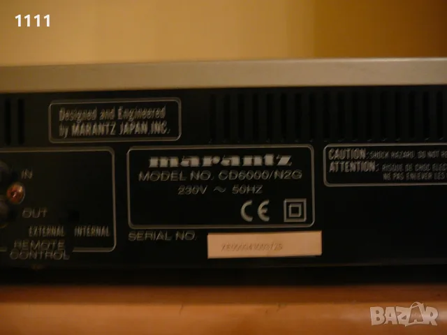 Marantz cd 6000, снимка 6 - Ресийвъри, усилватели, смесителни пултове - 55416511