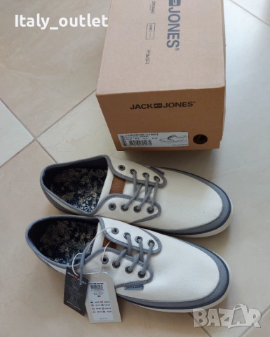 Оригинални, нови в кутия кецове Jack & Jones 42, снимка 2 - Кецове - 54799720