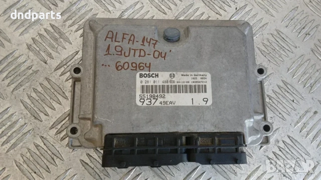 Компютър Alfa Romeo 147 1.9 JTD 2004 55198492 0281011488