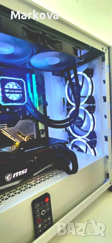 Мощен геймърски компютър • RX 6700 XT 12GB • Ryzen 5 5600G • X570 Taichi WiFi • Водно охлаждане, снимка 8 - Геймърски - 55146493