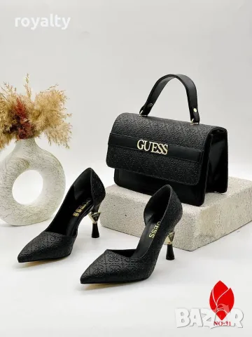 Guess Нови Дамски Обувки на Ток и Чанта Различни Цветове Гес, снимка 4 - Чанти - 55317167