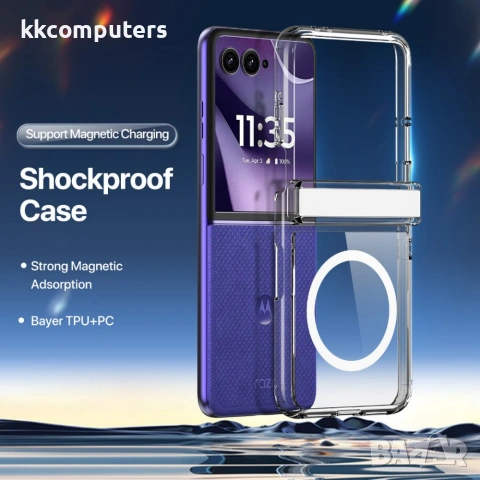 DUX DUCIS за Motorola Razr 70 Ultra / Razr 70 / Razr 60 Ultra 5G Удароустойчив Магнитен TPU PC Калъф, снимка 3 - Резервни части за телефони - 55259682